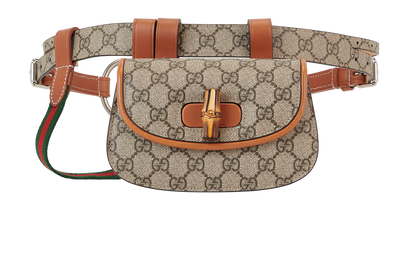 GG Supreme Bamboo Belt Bag, front view